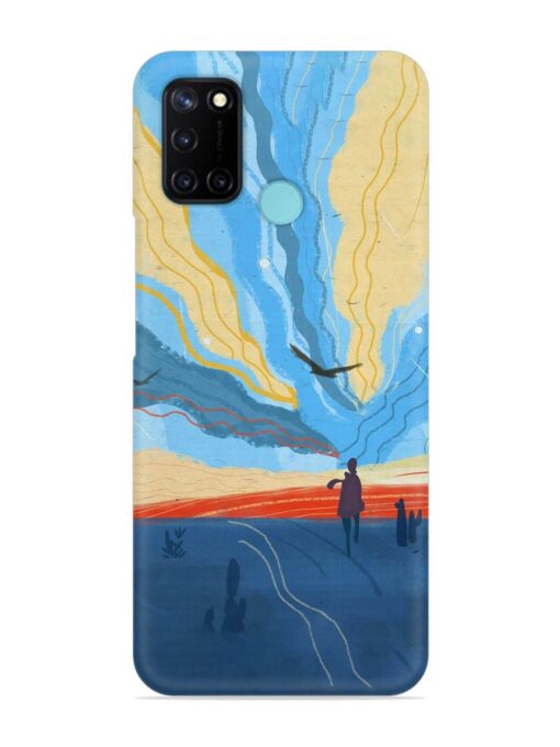 Minimal Abstract Landscape Snap Case for Realme C17 Zapvi