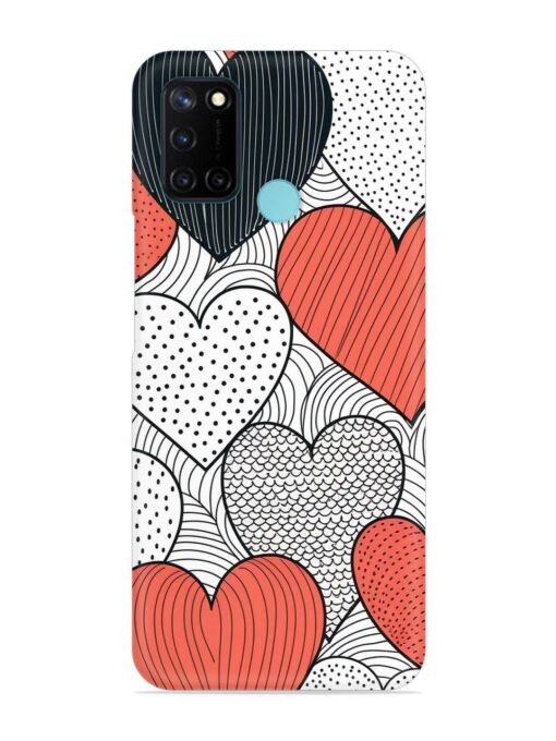 Girly Heart Seamless Snap Case for Realme C17 Zapvi