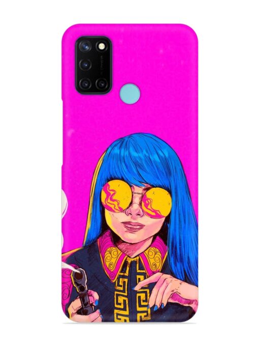 Aesthetic Anime Girl Snap Case for Realme C17 Zapvi