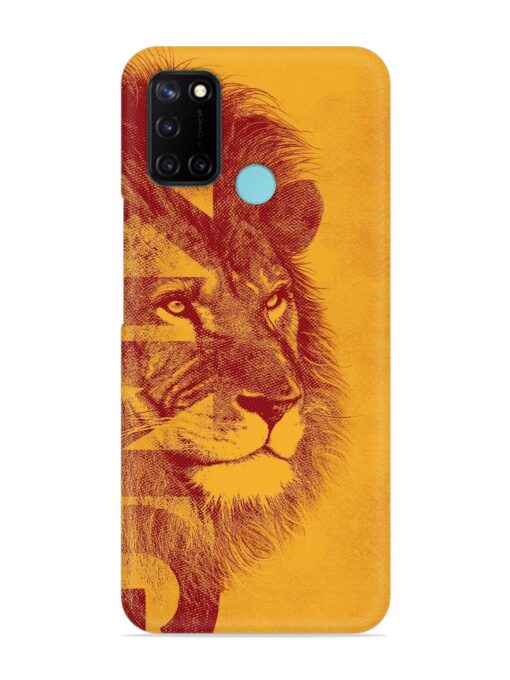 Gold Lion Crown Art Snap Case for Realme C17 Zapvi