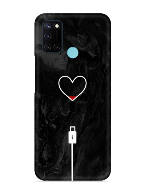 Heart Charging Vector Snap Case for Realme C17 Zapvi