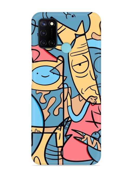 Silly Face Doodle Snap Case for Realme C17 Zapvi