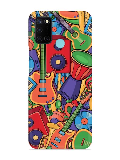 Colorful Music Art Snap Case for Realme C17 Zapvi