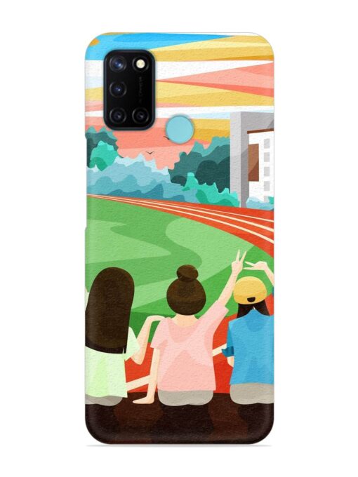 School Playground Snap Case for Realme C17 Zapvi