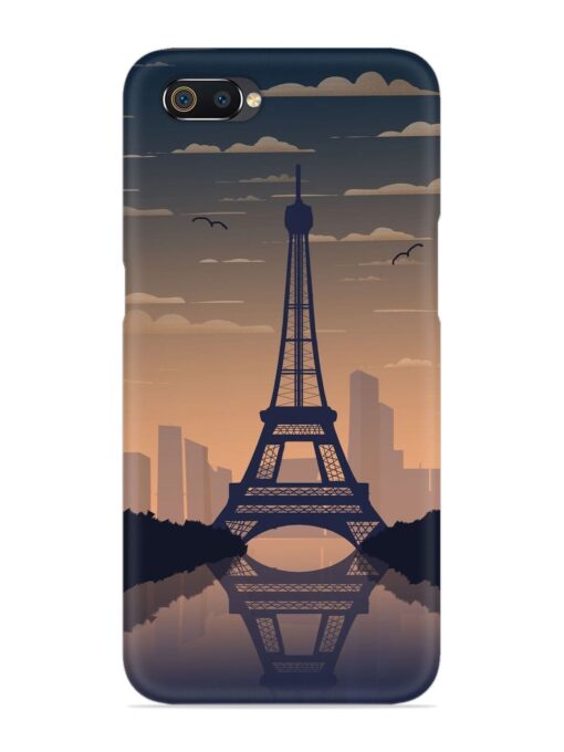 France Paris Eiffel Tower Gradient Snap Case for Realme C2 Zapvi