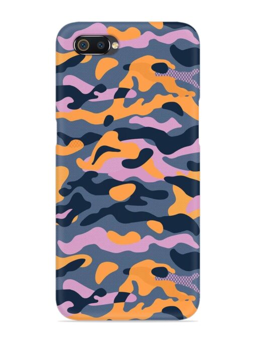 Camouflage Army Military English Orange Art Snap Case for Realme C2 Zapvi