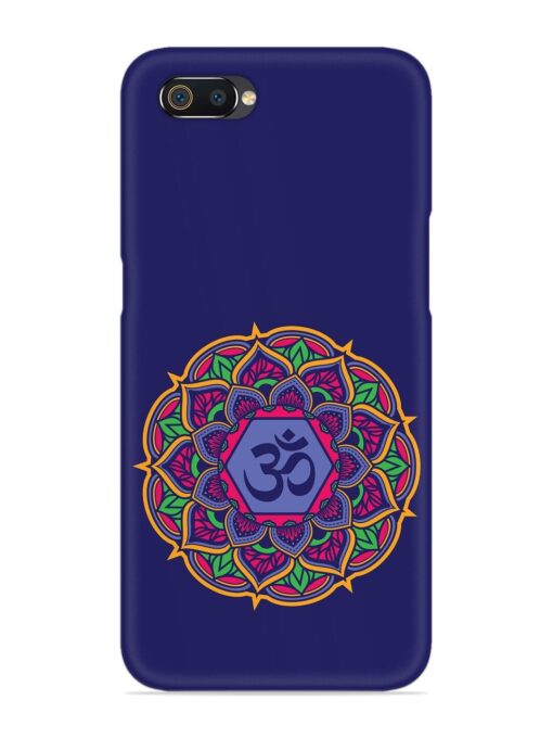 Om Mandala Art Blue Snap Case for Realme C2 Zapvi