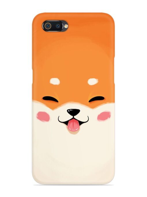 Cute Dog Face Vector Snap Case for Realme C2 Zapvi