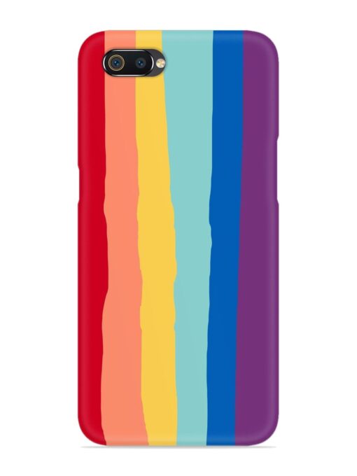 Rainbow Genuine Liquid Snap Case for Realme C2 Zapvi