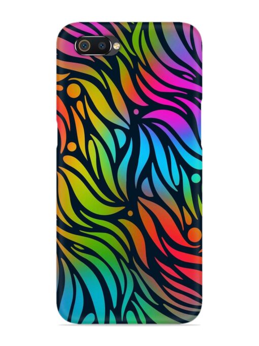 Abstract Leaf Design Snap Case for Realme C2 Zapvi