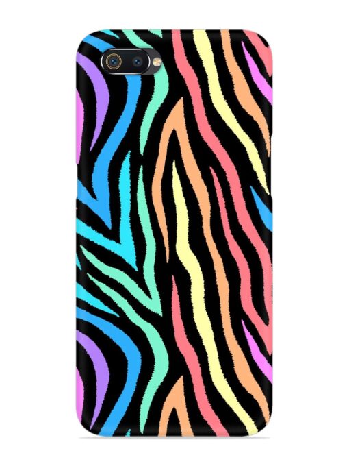 Colorful Abstract Zebra Snap Case for Realme C2 Zapvi