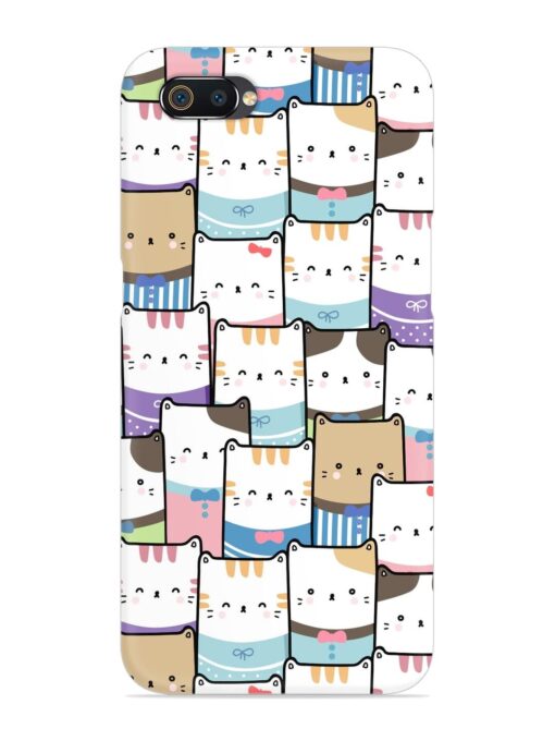 Cute Adorable Cat Snap Case for Realme C2 Zapvi