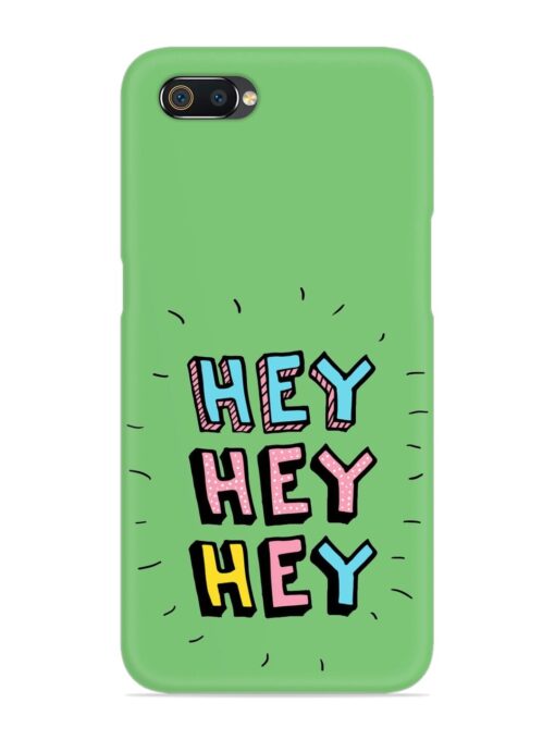 Hey Vector Cartoon Snap Case for Realme C2 Zapvi