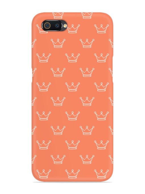 Hand Drawn Crown Snap Case for Realme C2 Zapvi