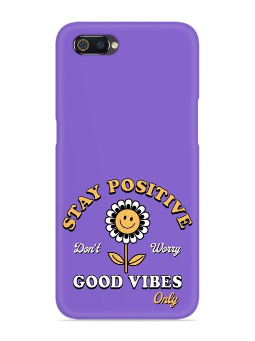 Retro Positive Flower Snap Case for Realme C2 Zapvi