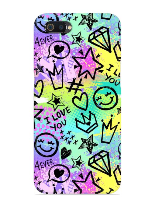 Bright Seamless Pattern Snap Case for Realme C2 Zapvi