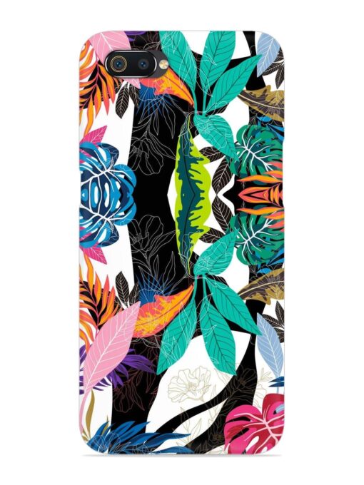 Floral Pattern Bright Snap Case for Realme C2 Zapvi