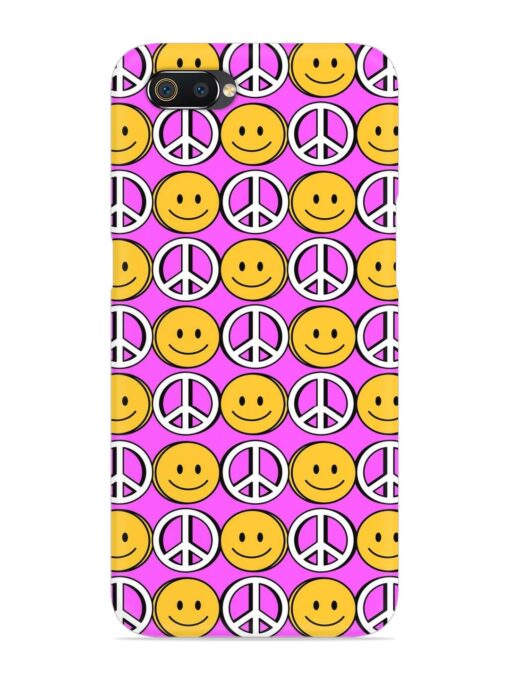 Smiley Face Peace Snap Case for Realme C2 Zapvi