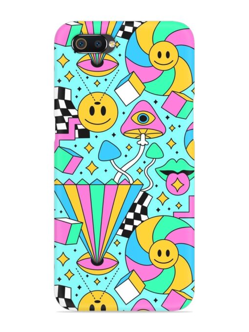 Trippy Rainbow 60S Snap Case for Realme C2 Zapvi