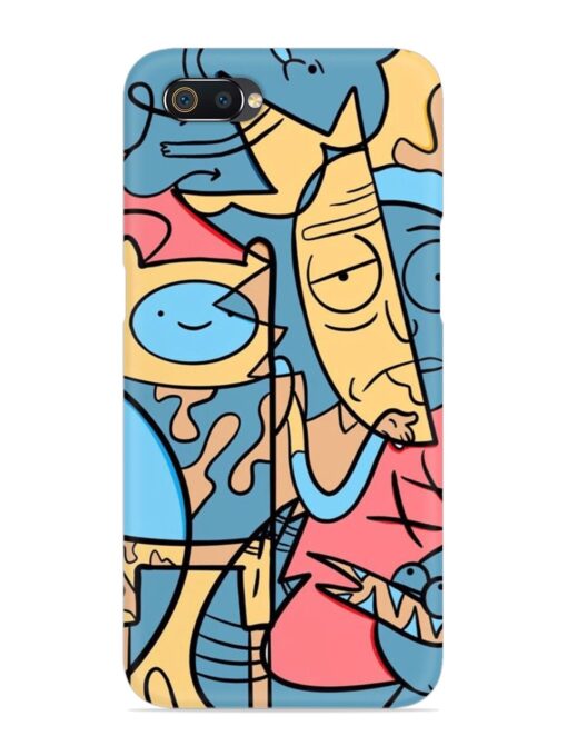 Silly Face Doodle Snap Case for Realme C2 Zapvi