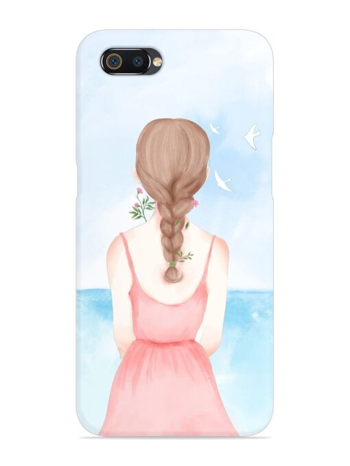 Watercolor Girl Vector Snap Case for Realme C2 Zapvi