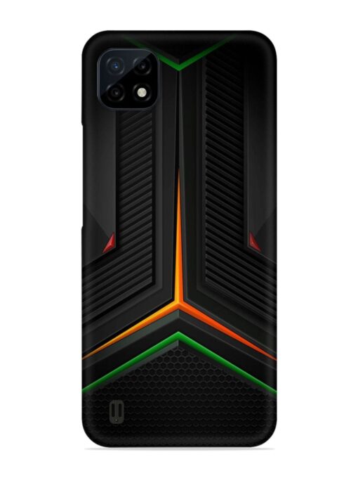 Orange Triangle Light Snap Case for Realme C20 Zapvi