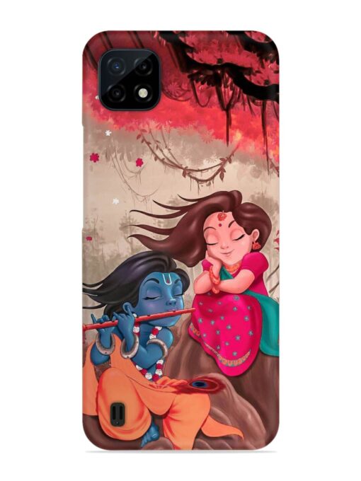 Radhe Krishna Water Art Snap Case for Realme C20 Zapvi