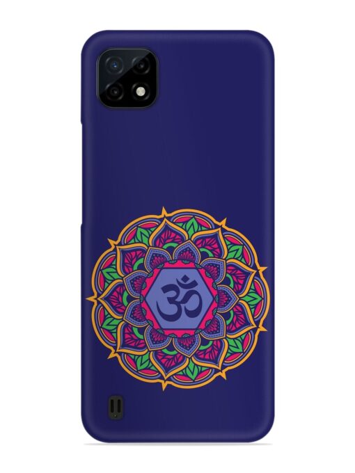 Om Mandala Art Blue Snap Case for Realme C20 Zapvi