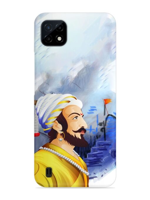 Shivaji Maharaj Color Paint Art Snap Case for Realme C20 Zapvi