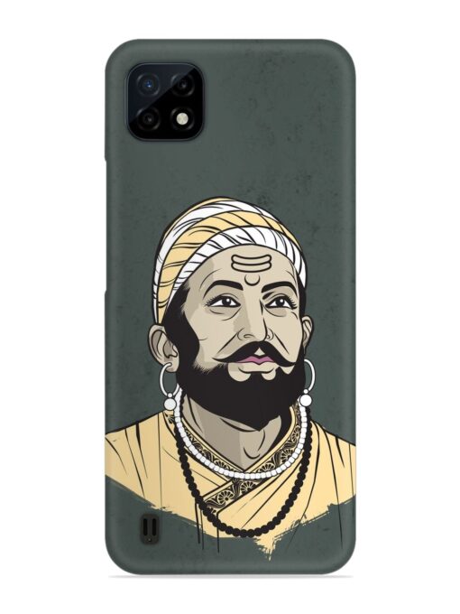 Shivaji Maharaj Vector Art Snap Case for Realme C20 Zapvi