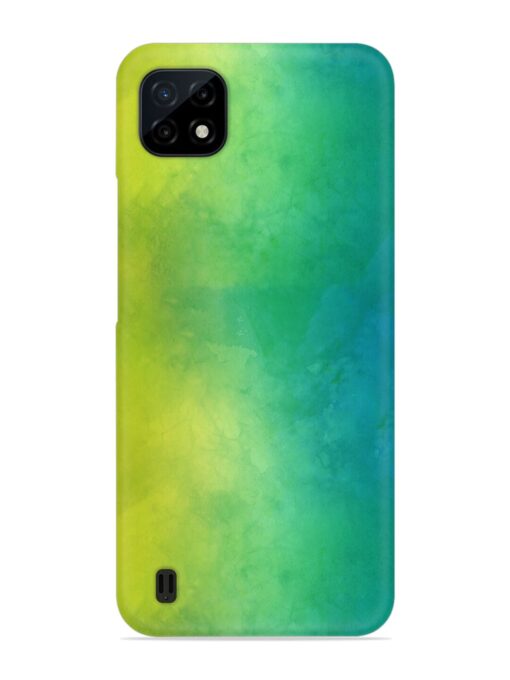 Yellow Green Gradient Snap Case for Realme C20 Zapvi