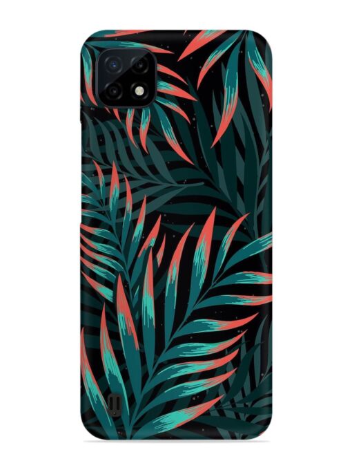 Green Leaf Art Snap Case for Realme C20 Zapvi