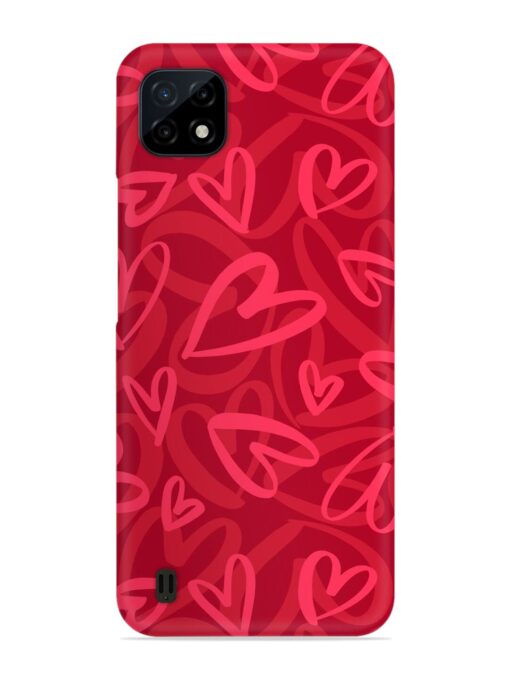 Seamless Romantic Pattern Snap Case for Realme C20 Zapvi