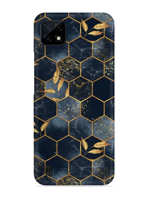 Marble Hexagon Seamless Snap Case for Realme C20 Zapvi