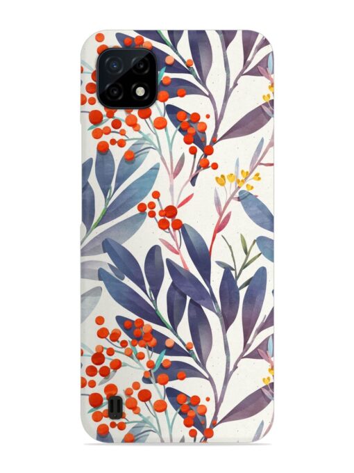 Seamless Floral Pattern Snap Case for Realme C20 Zapvi