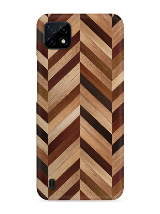 Seamless Wood Parquet Snap Case for Realme C20 Zapvi