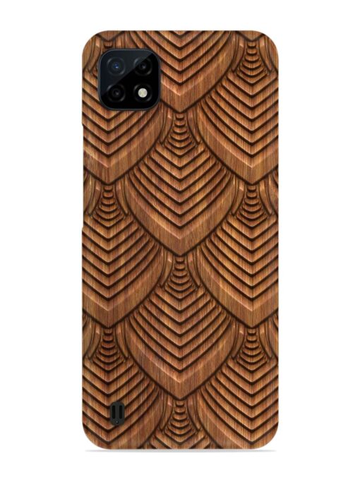 Carved Pattern On Snap Case for Realme C20 Zapvi