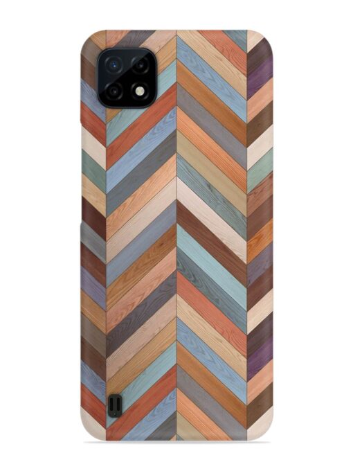 Seamless Wood Parquet Snap Case for Realme C20 Zapvi