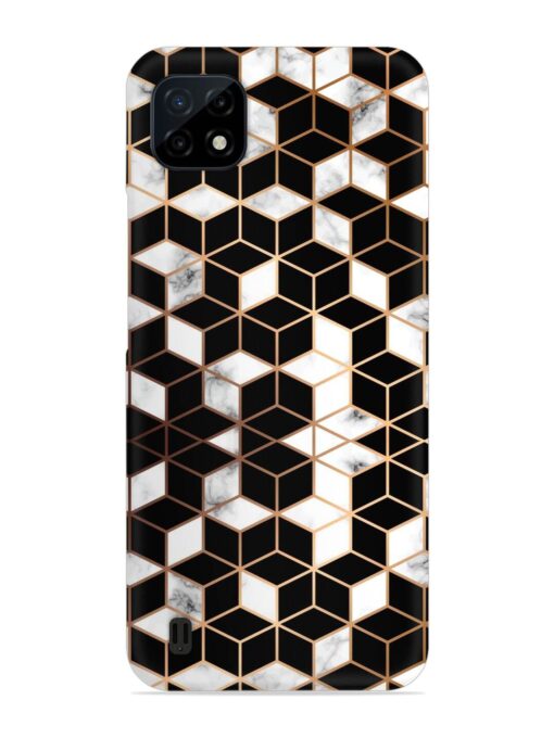 Vector Marble Texture Snap Case for Realme C20 Zapvi