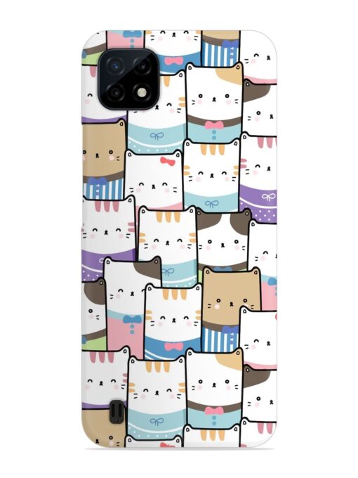 Cute Adorable Cat Snap Case for Realme C20 Zapvi