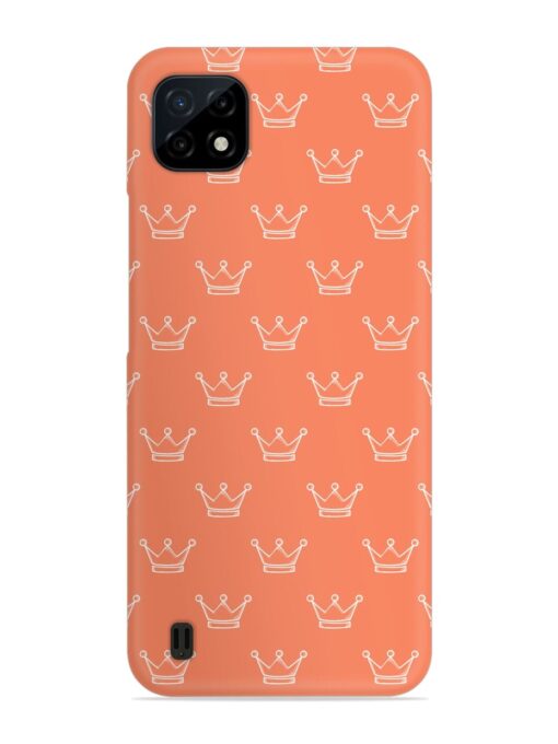 Hand Drawn Crown Snap Case for Realme C20 Zapvi