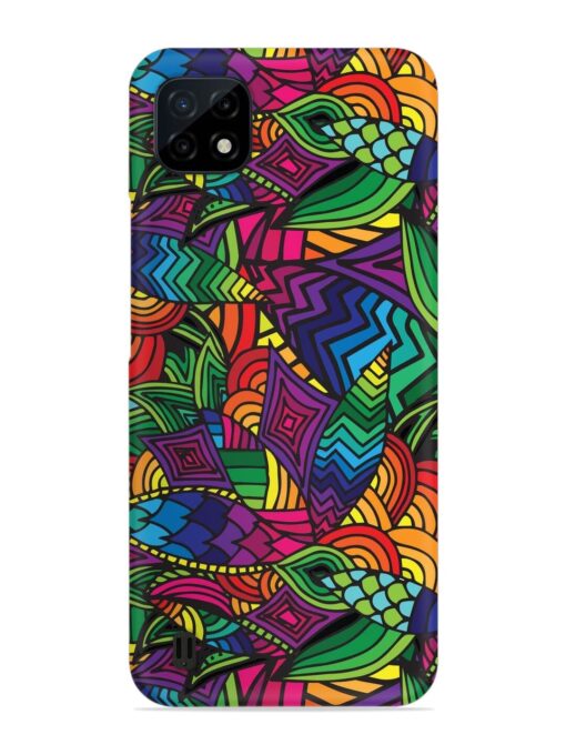 Abstract Multicolor Seamless Snap Case for Realme C20 Zapvi