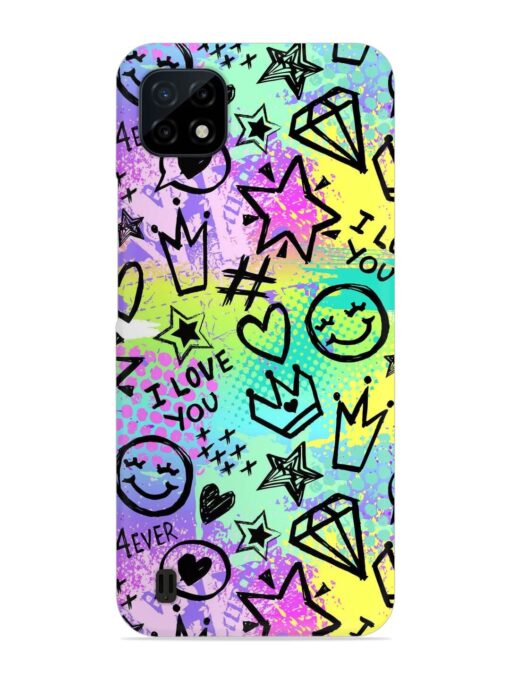 Bright Seamless Pattern Snap Case for Realme C20 Zapvi