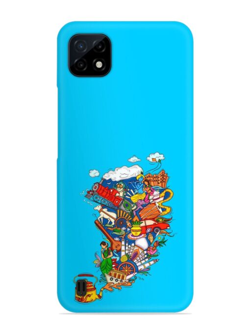 Vector Design Indian Snap Case for Realme C20 Zapvi