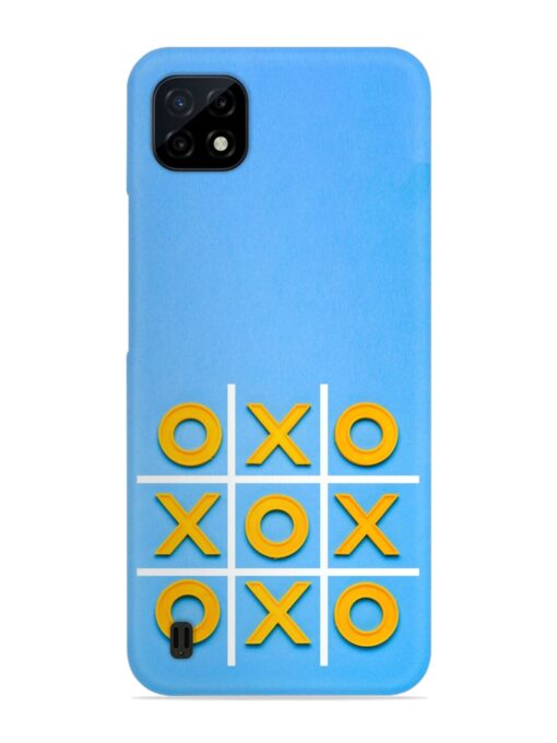 Yellow Plastic Crosses Snap Case for Realme C20 Zapvi