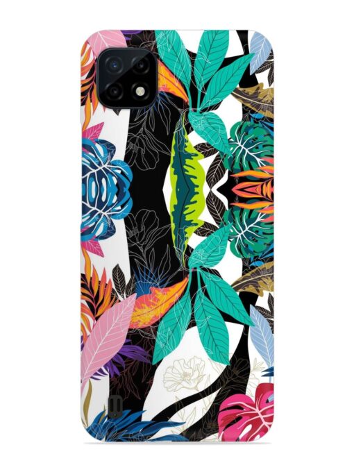 Floral Pattern Bright Snap Case for Realme C20 Zapvi