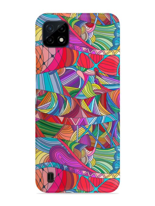 Seamless Patterns Hand Drawn Snap Case for Realme C20 Zapvi