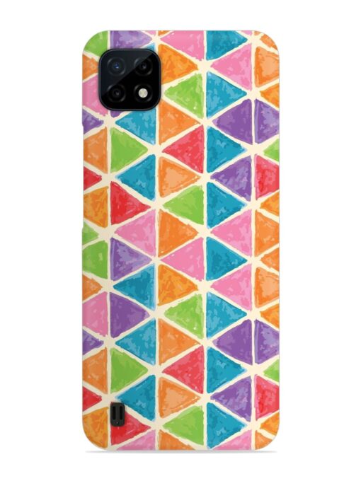 Seamless Colorful Isometric Snap Case for Realme C20 Zapvi