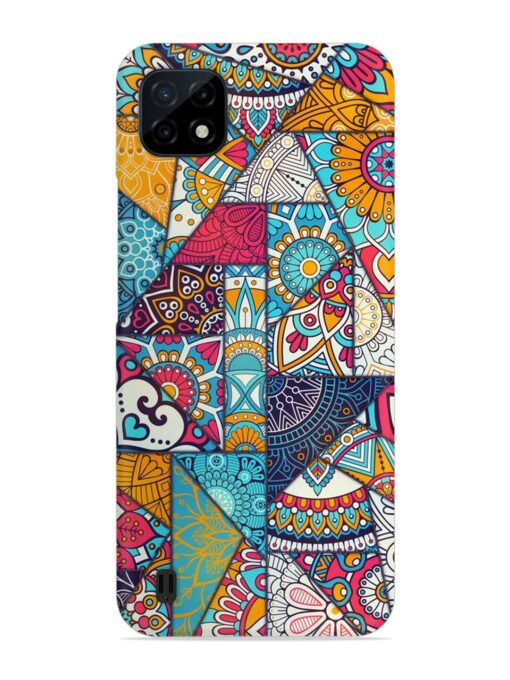 Patchwork Pattern Vintage Snap Case for Realme C20 Zapvi