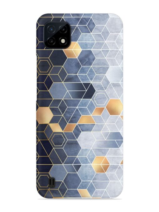 Geometric Abstraction Hexagons Snap Case for Realme C20 Zapvi